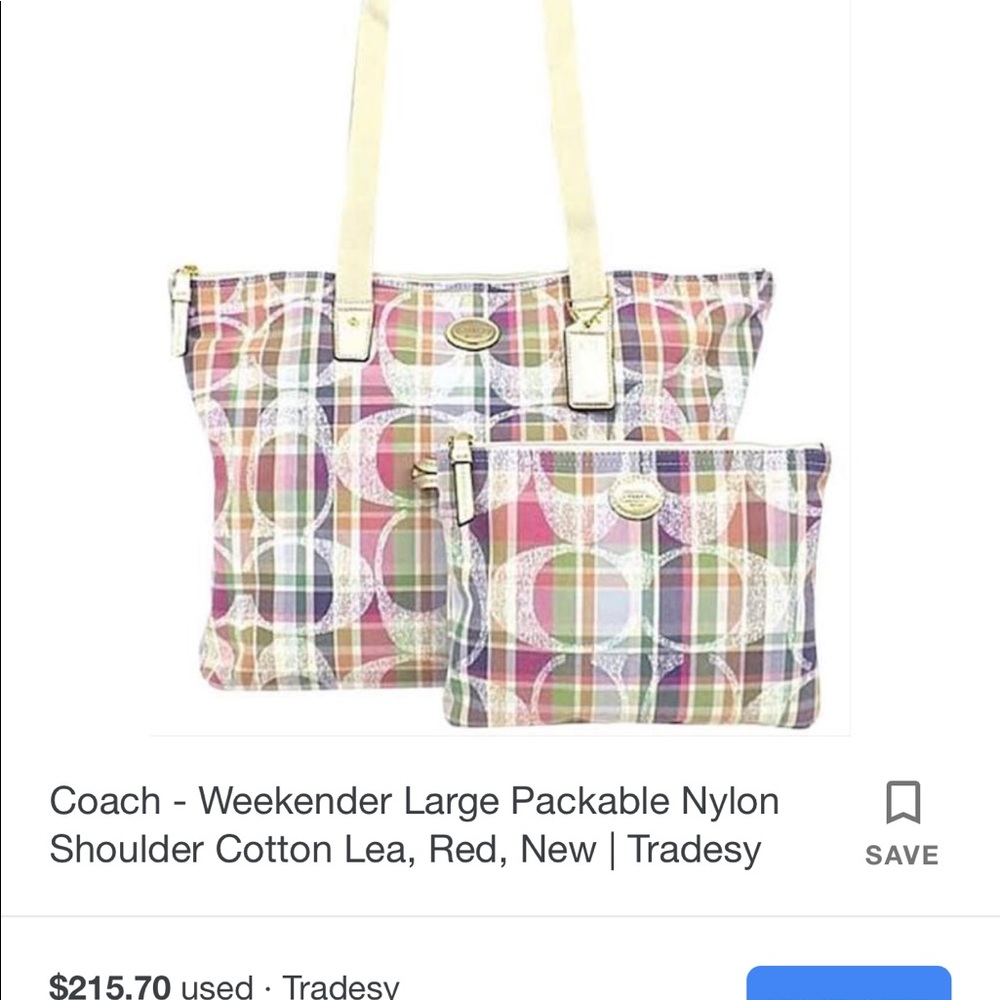 Coach weekender bag